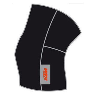 KTM Factory Team Kniewärmer anatomischer Schnitt schwarz/orange (XL)