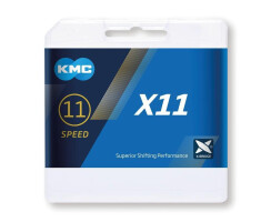 Schaltungskette KMC X11 silber/schwarz 11Fach