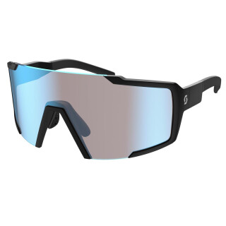SCOTT Shield Sonnenbrille black matt/ blue chrome