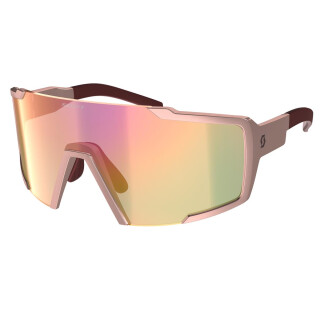 SCOTT Shield Sonnenbrille crystal pink/pink chrome