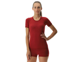 UYN Motyon 2.0 Damen kurzärmliges Unterhemd rot