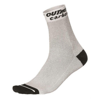 Outwet Carbon-Socken weiß/schwarz/grau
